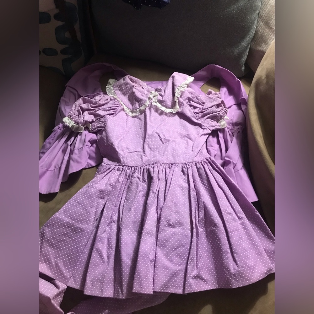 Vintage Dress with button-up vest